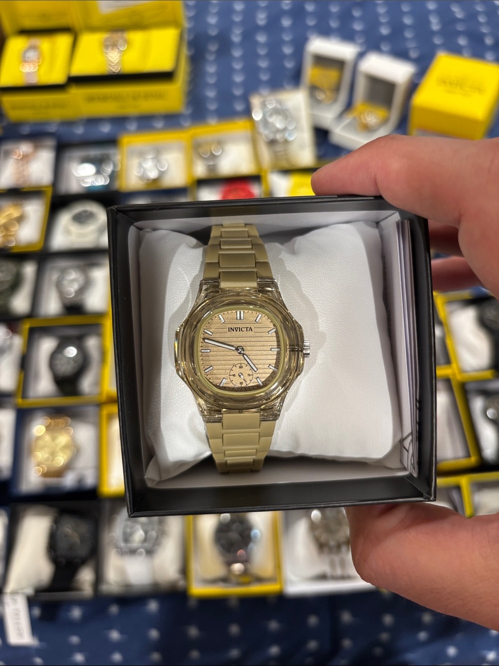 Invicta Gold-Tone Women's Bracelet Watch with Champagne Dial